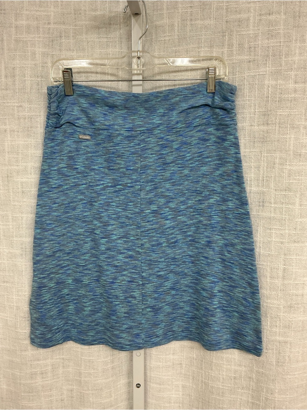 Columbia Blue and Teal Space-Dye Skirt - Picture 2 of 5